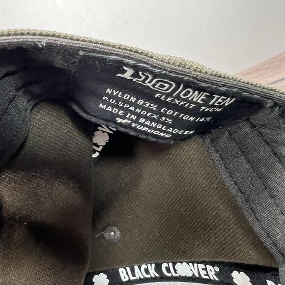 Black Clover Live Lucky Golf Snapback Hat Olive Green Embroidered OSFA - Picture 13 of 13